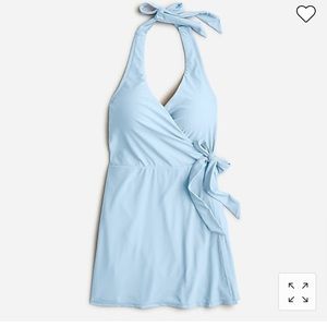 Halter Wrap Swim Dress